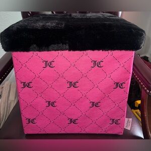 Juicy Couture lidded collapsible storage cube